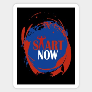 start now Sticker